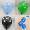 POLKA DOT LATEX BALLOON PARTY DECORATION BALLOONS ( PACK OF 25 BALLOONS ). 