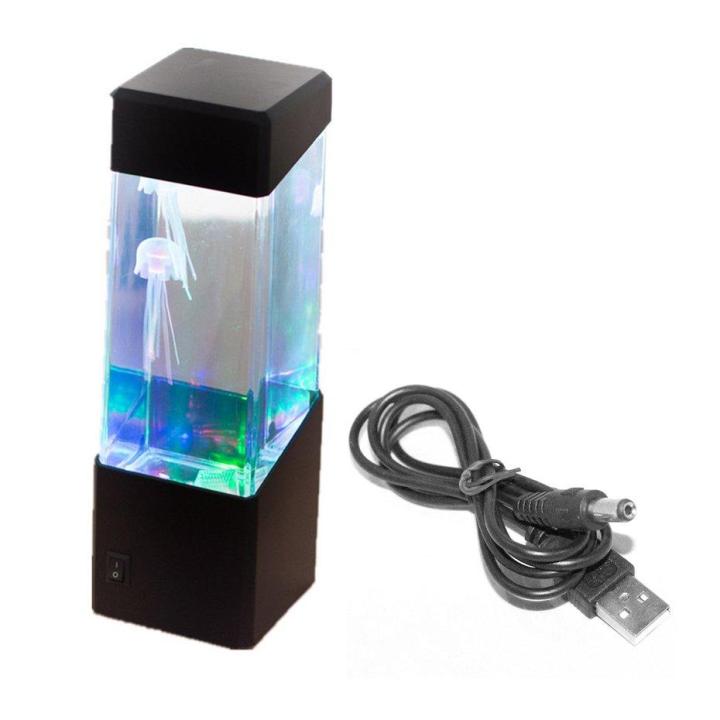 Bedside LED Light Table Motion Lamp Jellyfish Lamps Aquarium Atmosphere