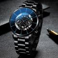 Relo Watch for Men Original Casual Luminous Silver Watch Business Men Watches Classic Calendar Clock Stainless Steel Strap Men's Quartz Watch. 