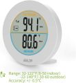 BALDR Wireless Indoor/Outdoor Thermometer Table Wall Temperature Monitor Meter with Max/Min Records, Trend Arrows,White. 