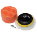 3 Inch High Gross Car Polisher Buffer Polishing Buffing Pad Kit +Drill Adapter Polishing Pad Diameter: Approx. 8cm. 