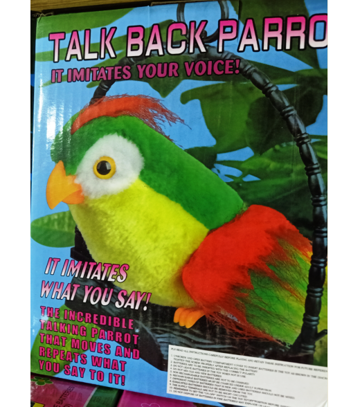 Talking Parrot IT Itimates your Voice Funny Repeat Talk Parrot