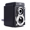 Yuthorite Deli 0668 retro camera pencil sharpener, adjustable thickness, creative hand-cranked pencil sharpener, student gift pencil sharpener. 