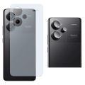 Xiaomi Redmi Note 13 Pro Plus Flexible Matte Soft Skin Protector for Back Panel + Durable 9H Gorilla Flexible Camera Lens Protector For Redmi Note 13 Pro Plus. 