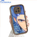 ZCSIBORUI for Huawei Mate 20 Pro Back Cover Super Cool Cartoon Half Face Ao Bing Pattern Soft Camera Protection Rubber Square Ladder Phone Case. 