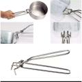 Cooking Pot Holder Silver High Quality Anti-hot Clamp Gripper Hot Bowl Clip Pot Dish Holder Steamer Lifter Picker Heat Insulation Plate Tong. 