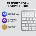 Logitech MX Mini Keys Wireless Keyboard (Pale Grey). 