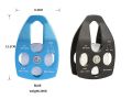 XINDA Professional Pulley Gear Mountaineering Rock Climbing Rescue High Altitude Carriage Rescue Pulley Sheave with Swing Plate. 