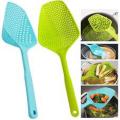 New Strainer Plastic Spoon Slotted Drain Water - Multicolor. 