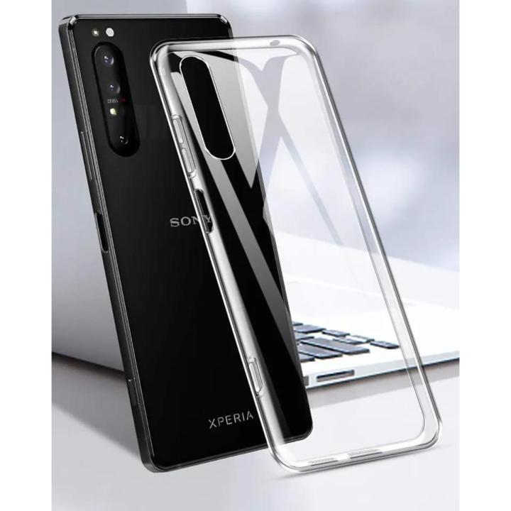 Sony Xperia 1 ii Mark 2 Back Cover Crystal Transparent Soft Clear Silicon Ultra Thin Protective Case
