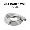 VGA Cable 25 Meter for LCD/Computer/Monitor/LED. 
