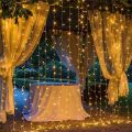 Fairy Lights Decoration String Light For Decoration Party Lights 20 Feet Long – Warm white LED Curtain String Light, 8 Lighting Modes Fairy Twinkle String Lights Wedding Party Home Garden Bedroom Outdoor Indoor Wall Decorations, Warm White. 