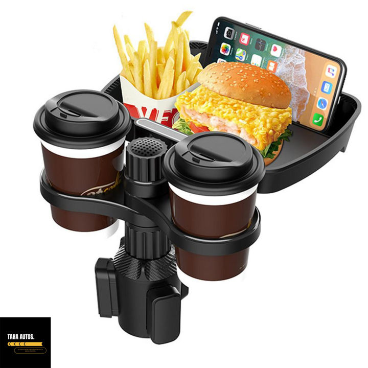 Car%20Cup%20Holder%20Tray%20With%20Swivel%20Base%20360%20Degree%20Adjustable%20Car%20Cup%20Holder%20Food%20Tray%20Organized%202%20Drink%20Holder%20For%20Car%20Accessories%20-%20Image%202