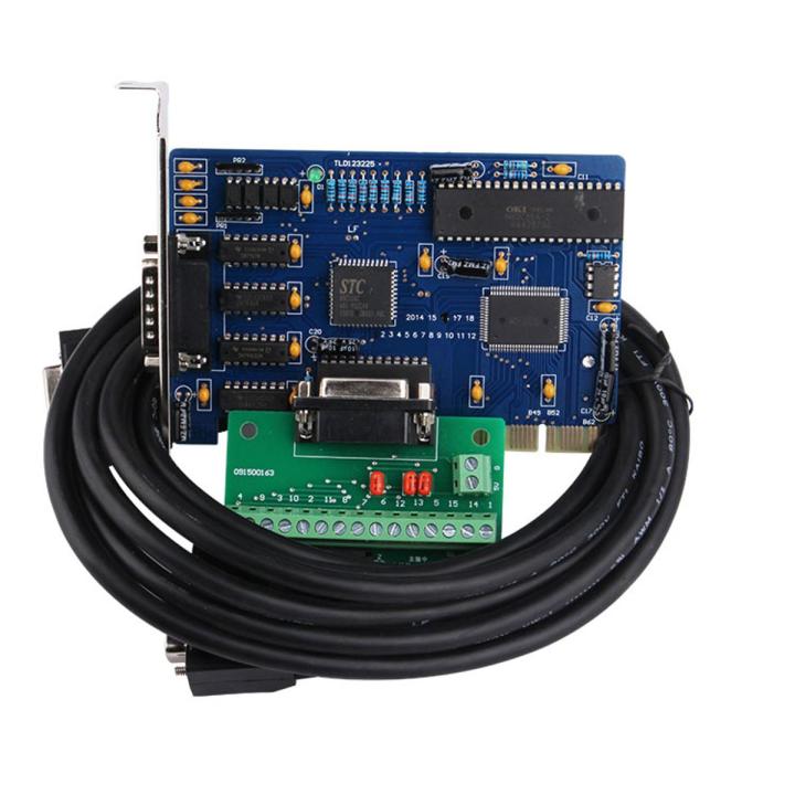 3 Axis NC Studio PCI motion ncStudio Control Card set for CNC router Engraving Milling Machine with Interface Adapter Breakout