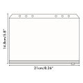 12 Pcs A5 Binder Pockets Binder Zipper Folders for 6-Ring Notebook Binder Loose Leaf Insert Bags Waterproof Pouch. 