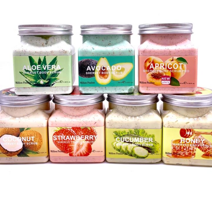 Wokali Sherbet Body Cleansing Scrubs - Flavors 350ml