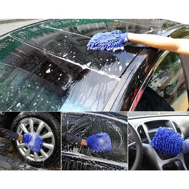 Export Quality Washing Gloves Car Body Cleaning Tool Microfiber Chenille Multicolor