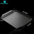 Green Home Desktop Storage Plate Scentless Chinese Style Plastic Rectangle Food Tray. 