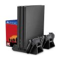 DOBE TP4-882 PS4 Game Cooling Fan Stand with Dual game controller Charging Station for Playstation4,/PS4 Pro/PS4 Slim. 