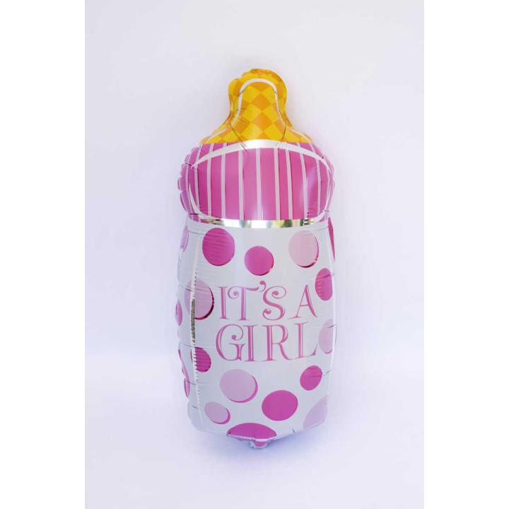 ITS A GIRL BOTTLE FOIL BALLOON IN MINI SIZE