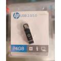 HP 4 GB USB High Speed Flash Memory Stick USB Drive. 