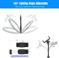 13" LED Ring Light with Tripod Stand and Phone Holder, LED Desktop Selfie 10 Brightness Level & 3 Light Modes 164 Bulbs 2700-6500k with Remote Control for YouTube Video/Live Stream/Makeup/Photography.. 