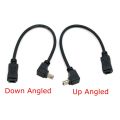 【All Of Me】Degree Up Direction Angled Mini USB 5 Pin Male to Female Extension Cable 0.2m 20cm MiniUSB adapter short Cable. 