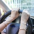 1 Pair of Stylish and Functional: Driving Long Hijab Gloves for Men/Women/Girl Muslim Abaya Hand Gloves High-Quality and Versatile: Lady Sunscreen Gloves in Non-Slip Lace Ice Silk Material. 