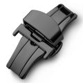18mm 20mm 22mm Stainless Steel Solid Double Push Button Fold Watch Buckle Butterfly Deployment Clasp Watch Strap. 