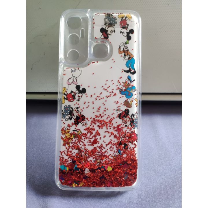 For%20Infinix%20Hot%2011%20Back%20Cover%20Water%20Glitter%20Shiny%20Soft%20Silicon%20with%20free%20pop%20socket%20Case%20for%20Girls%20-%20Image%202