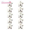 Girls Star Hairpin 10/30/50pcs Star Hairpin Non-slip Snap Hair Clips Silver Color Sweet Star Shape Barrettes for Girls Women Metal Alloy Accessories Women Star Hair Clip. 