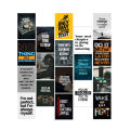 Motivational Sticker Posters 4x6 Inch Pack of 40 Inspirational Quotes for Room and Office Decor. 