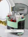 Portable Light Luxury Multi-Function Makeup Box  Dustproof Cosmetic Organizer with Lid  Skincare, Jewelry & Accessories Storage Case for Home & Travel. 