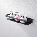 Pack Of 2 Wall Mount Washroom Accessories Storage Metal Bar Shelf / Rack / Organizer. 