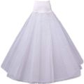 Stylish Cancan Skirt for Lehenga, Maxi, Frock, Skirt, Sharara - 4 Layer Customizable White Cancan, Adjustable Waist, Available in 16-46 Inches. 