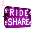 Front Windshield Led Sign Super Bright Car Led Sign with 1.5m Cable Red Blue Glow Usb Powered Ideal for Rideshare Drivers in Southeast Asia Ride Share Car Led Sign. 