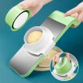 5 in 1 Mandolin Slicer, Multi-function Vegetable Cutter, Stainless Steel Food Slicer, Vegetable Peeler for Small Work in the Kitchen KS. 