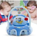 Sofa Support Seat Cover For Baby, Plush Baby Feeding Chair Cartoon Safety Seat Learning Nest Washable With Rod Toys. 