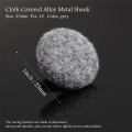 Fabric Cloth Covered Buttons with Metal Buttons for Suits Blouses Sweaters Fabric Buttons Grey 25mm 10PCS. 