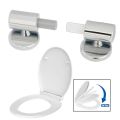 Toilet Soft Close Hinges Seat Hinge Replacement Traditional Contemporary Toilet Lid Hinges Fixing Connector Bathroom Accessories. 