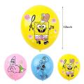 SpongeBob Patrick Star Octopus Brother Party Decoration Latex Balloon Theme Children's Birthday Balloon Set Cute. 
