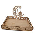 Wooden Food Tray Islamic Muslim Party Decor Ramadan Kareem Gifts. 