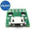 MICRO USB to DIP female seat type B Mike 5P patch to straight plug adapter plate soldered female head. 