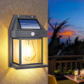 1PCS LED Solar Wall Lamp Outdoor Waterproof Up And Down Luminous Lighting Garden Decoration Solar Lights Stairs Fence Sunlight Lamp. 