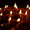 12 pieces mud diya/clay lamp. 