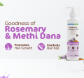 MAMAEARTH  Rosemary Anti-Hair Fall Shampoo  with Methi Dana | Controls Hair Loss & Breakage | Build Up Clarifying & Hydrating Formula 300ML. 