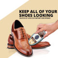 WBM Shoe Shining Sponge - Brown  Instant Shine Polish with Liquid- 11ML. 