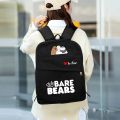 We Bare Bears Backpack for School College Boys and Girls Fashion Bag. 