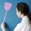 Fly Swatter 10 Pack Plastic Long Handle Fly Swat Manual Swat Pest Control for Flies and Mosquito Multi-Color Random. 