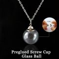 2pcs Hollow Fillable Glass Locket Hair Locket Keepsake Locket Necklace Urn Necklace For Cremation Ashes Of Loved One. 